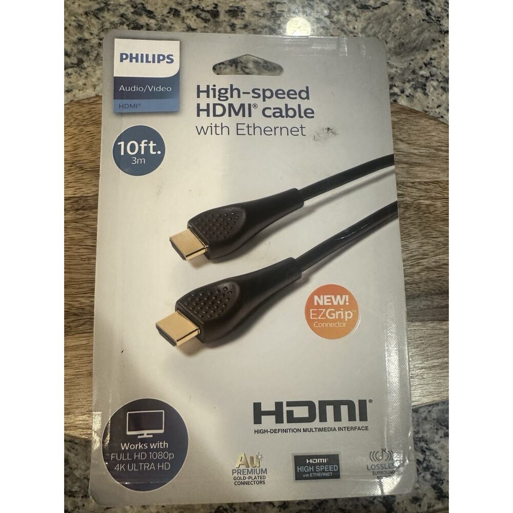 Philips 10' Basic HDMI High Speed Cable with Ethernet - Black